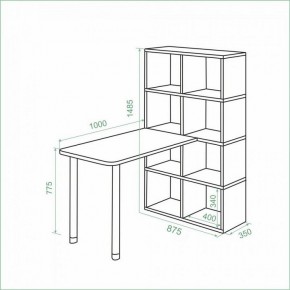 Стол компьютерный Bartolo в Приобье - priobie.mebel24.online | фото 2