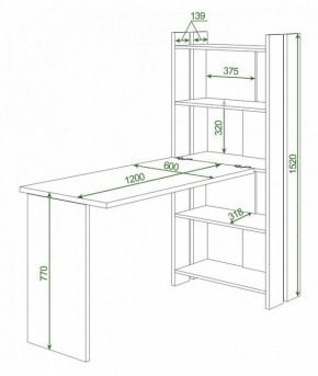 Стол компьютерный Домино Lite СТЛ-ОВ+С120Прям без тумбы в Приобье - priobie.mebel24.online | фото 2