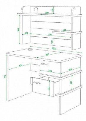 Стол компьютерный Домино нельсон СД-15 в Приобье - priobie.mebel24.online | фото 3