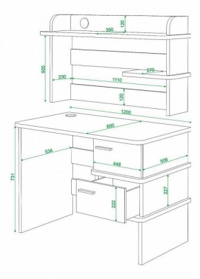 Стол компьютерный Домино нельсон СД-15 в Приобье - priobie.mebel24.online | фото 3