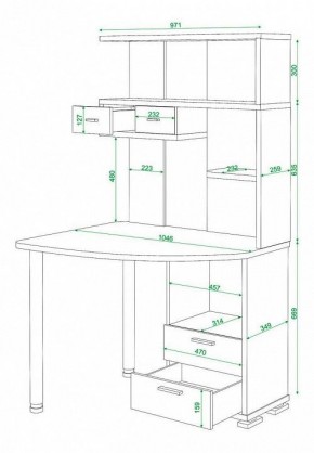 Стол компьютерный Домино нельсон СК-20 в Приобье - priobie.mebel24.online | фото 5