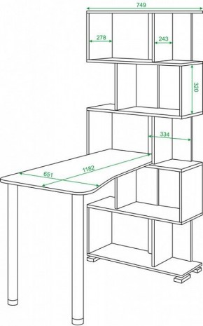 Стол компьютерный Домино нельсон СЛ-5СТ-2 в Приобье - priobie.mebel24.online | фото 2