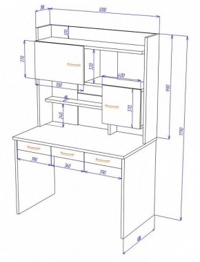 Стол компьютерный Домино Нельсон СП-33 в Приобье - priobie.mebel24.online | фото 2