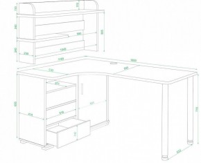 Стол компьютерный Домино нельсон СР-145М в Приобье - priobie.mebel24.online | фото 2