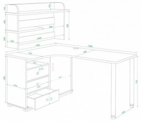 Стол компьютерный Домино нельсон СР-165М в Приобье - priobie.mebel24.online | фото 2