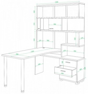 Стол компьютерный Домино нельсон СР-420/130 в Приобье - priobie.mebel24.online | фото 2