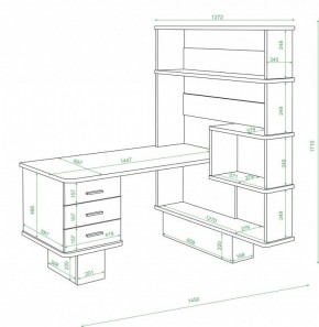 Стол компьютерный Домино нельсон СР-520 в Приобье - priobie.mebel24.online | фото 2