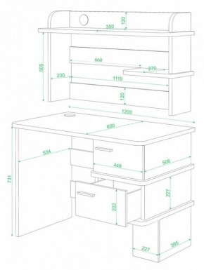 Стол компьютерный Домино СД-15 в Приобье - priobie.mebel24.online | фото 2