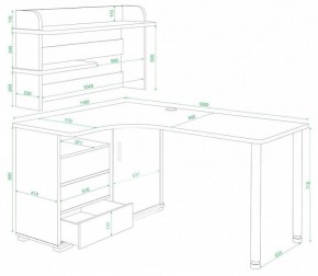 Стол компьютерный Домино СР-145М в Приобье - priobie.mebel24.online | фото 3