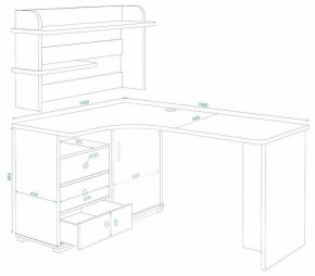 Стол компьютерный Домино СР-165 в Приобье - priobie.mebel24.online | фото 3