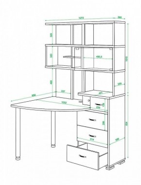 Стол компьютерный Домино СР-320 в Приобье - priobie.mebel24.online | фото 5