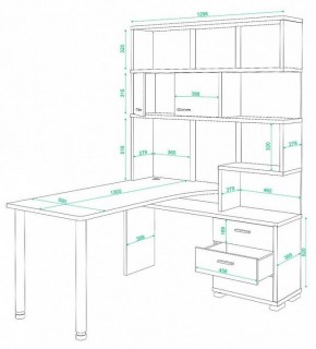 Стол компьютерный Домино СР-420/130 в Приобье - priobie.mebel24.online | фото 2