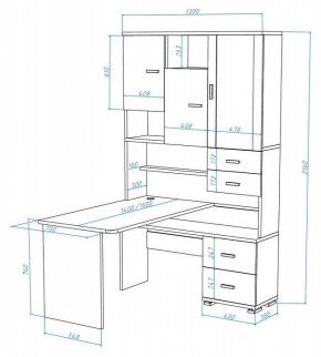 Стол компьютерный Домино СР-620/140 в Приобье - priobie.mebel24.online | фото 2