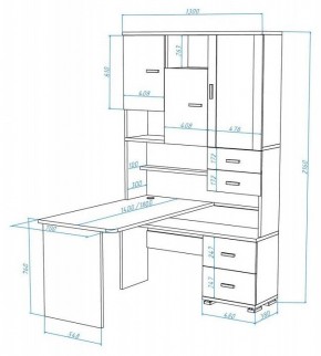 Стол компьютерный Домино СР-620/180 в Приобье - priobie.mebel24.online | фото 2