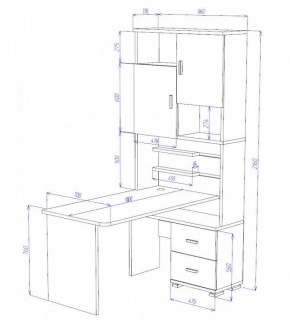 Стол компьютерный Домино СР-720/180 в Приобье - priobie.mebel24.online | фото 2