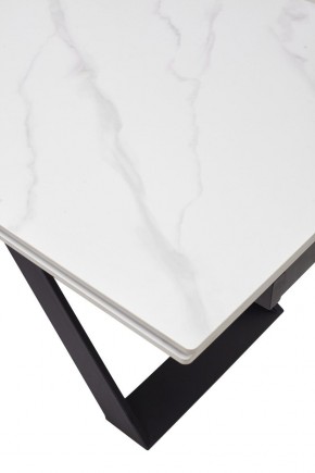 Стол LIVORNO 180 MATT WHITE MARBLE SOLID CERAMIC / BLACK, ®DISAUR в Приобье - priobie.mebel24.online | фото 9