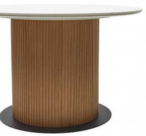Стол MESA D120 цвет БЕЛЫЙ МРАМОР M326 / Каркас OAK, ®DISAUR в Приобье - priobie.mebel24.online | фото 6