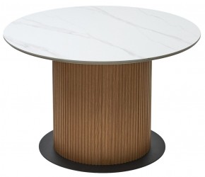 Стол MESA D120 цвет БЕЛЫЙ МРАМОР M326 / Каркас OAK, ®DISAUR в Приобье - priobie.mebel24.online | фото 7