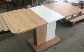 Стол NEXT 110 Дуб Артисан/ Белый М-City в Приобье - priobie.mebel24.online | фото 3