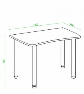 Стол офисный Домино Лайт СКЛ-Софт120МО в Приобье - priobie.mebel24.online | фото 3