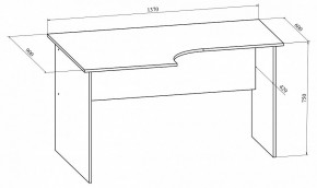 Стол офисный Офис ОФ-10 в Приобье - priobie.mebel24.online | фото 4