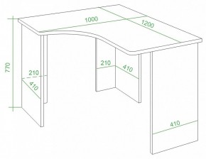 Стол письменный Домино Lite СКЛ-Угл120 в Приобье - priobie.mebel24.online | фото 3