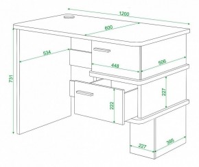 Стол письменный Домино СД-15С в Приобье - priobie.mebel24.online | фото 4