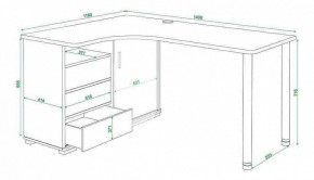 Стол письменный Домино СР-145СМ в Приобье - priobie.mebel24.online | фото 5