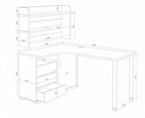 Стол письменный Домино СР-165СМ в Приобье - priobie.mebel24.online | фото 2