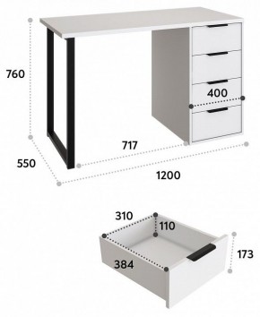 Стол письменный Эконом Стандарт С-400 в Приобье - priobie.mebel24.online | фото 7