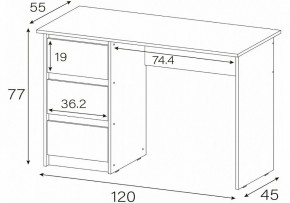 Стол письменный Идена в Приобье - priobie.mebel24.online | фото 4