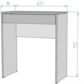 Стол письменный компьютерный T110 в Приобье - priobie.mebel24.online | фото 2