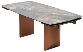 Стол ПУАНТО 200 TITANIUM LAWA NERO, керамика / МЕДЬ каркас М-City в Приобье - priobie.mebel24.online | фото 8