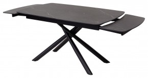 Стол RIVOLI 140 MATT BLACK MARBLE SOLID CERAMIC / BLACK, ®DISAUR в Приобье - priobie.mebel24.online | фото 6