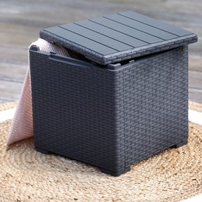 Стол с функцией хранения Виго (Vigo storage box) графит в Приобье - priobie.mebel24.online | фото 1