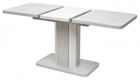 Стол STORK 120 Белый бетон/ Белый М-City в Приобье - priobie.mebel24.online | фото 3