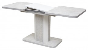 Стол STORK 120 Белый бетон/ Белый М-City в Приобье - priobie.mebel24.online | фото 4