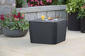 Стол-сундук Лузон Плюс (Luzon Plus Flat Wicker), графит в Приобье - priobie.mebel24.online | фото 1