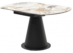 Стол TERAMO 135 GLOSS GRAND JADE SOLID CERAMIC, керамика, поворотн.механизм / Черный каркас, ®DISAUR в Приобье - priobie.mebel24.online | фото 10