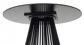 Стол TERNI 120 MATT BLACK MARBLE SOLID CERAMIC Черный мрамор матовый, керамика /Черн.каркас, ®DISAUR в Приобье - priobie.mebel24.online | фото 6