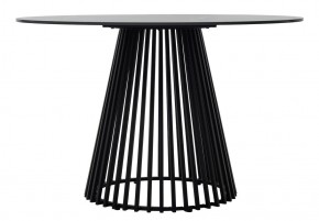 Стол TERNI 120 MATT BLACK MARBLE SOLID CERAMIC Черный мрамор матовый, керамика /Черн.каркас, ®DISAUR в Приобье - priobie.mebel24.online | фото 7