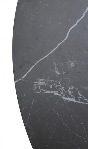 Стол TERNI 120 MATT BLACK MARBLE SOLID CERAMIC Черный мрамор матовый, керамика /Черн.каркас, ®DISAUR в Приобье - priobie.mebel24.online | фото 9