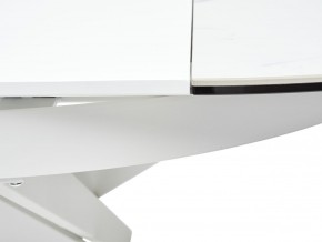 Стол TRENTO 120 HIGH GLOSS STATUARIO Белый мрамор глянцевый, керамика/ белый каркас, ®DISAUR в Приобье - priobie.mebel24.online | фото 10
