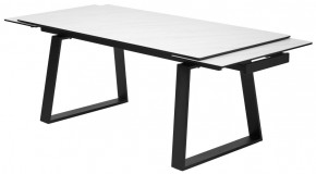Стол VASTO 180 MARBLES KL-99 Белый мрамор матовый, итальянская керамика/ черный каркас, ®DISAUR в Приобье - priobie.mebel24.online | фото 6