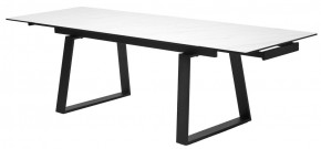 Стол VASTO 180 MARBLES KL-99 Белый мрамор матовый, итальянская керамика/ черный каркас, ®DISAUR в Приобье - priobie.mebel24.online | фото 9