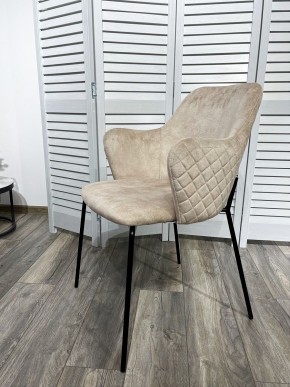 Стул AMARETTO VBP206 античный светло-бежевый, велюр без пальчикового эффекта /черный каркас, М-City в Приобье - priobie.mebel24.online | фото 7