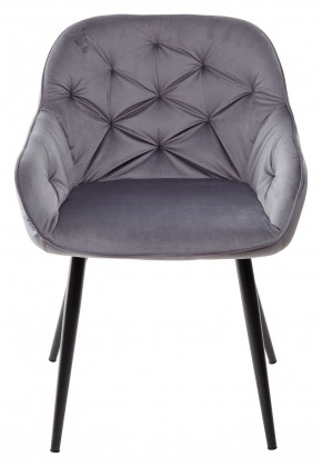 Стул BREEZE BLUVEL-14 GREY, велюр / черный каркас М-City в Приобье - priobie.mebel24.online | фото 5