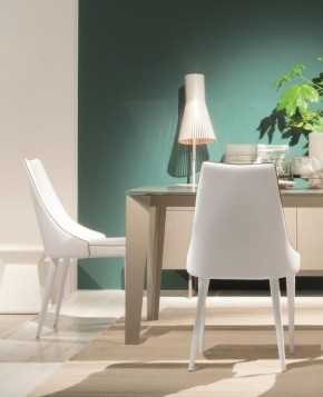 Стул CLARA 40.11 (TR505 white with sand cordonet, экокожа) в Приобье - priobie.mebel24.online | фото 1