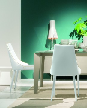 Стул CLARA 40.11 (TR505 white with sand cordonet, экокожа) в Приобье - priobie.mebel24.online | фото 2