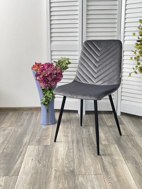 Стул DUKE BLUVEL-14 GREY, велюр / черный каркас М-City в Приобье - priobie.mebel24.online | фото 4